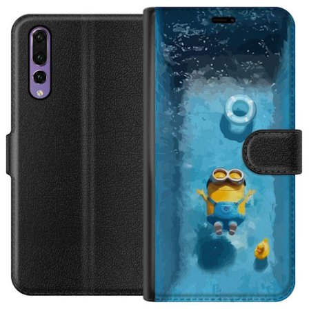 Kompatibelt Plånboksfodral till Huawei Huawei P20 Pro Dumma Mej Minion Universal Film