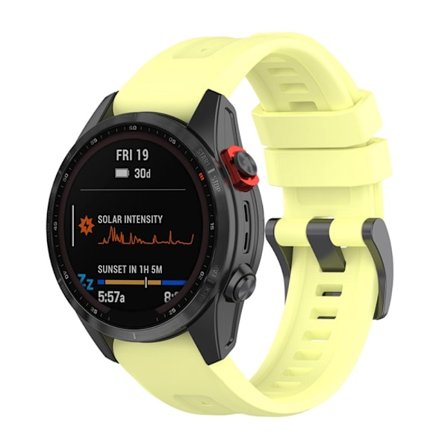 Garmin Fenix 7 / Epix Gen 2 / Descent G1 silikone-urrem - Gul