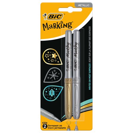 BIC Intensity Metallic Gold & Silver 2-pack