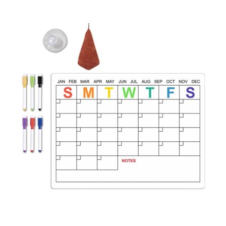 Kjøleskap magnetisk kalender ukentlig planlegger magnetisk kalender whiteboard månedlig gjøremålsliste handleliste tavle