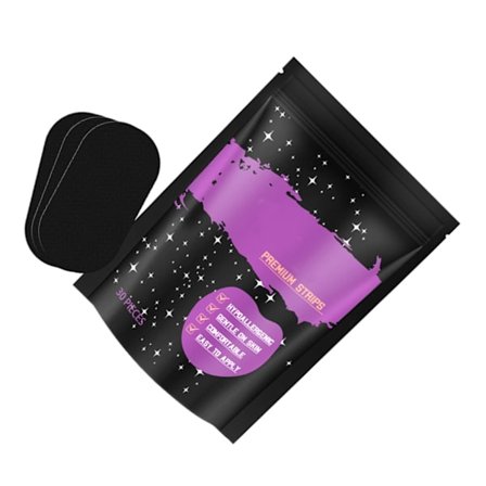 30 stk. beroligende søvnstrimler til voksne, forhindrer snorken, forbedrer søvn med skånsom mundtape, stille søvnløsning