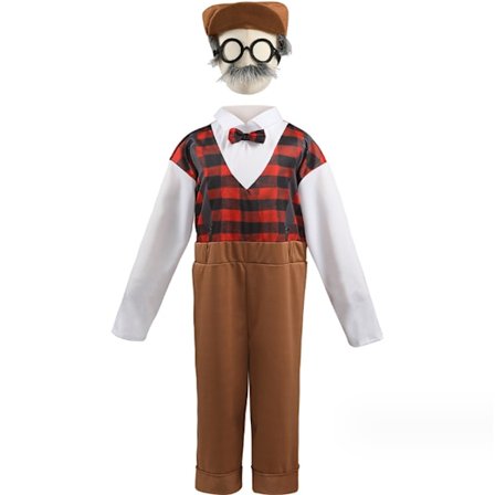 100-års Dag Gammel Mand Kostume