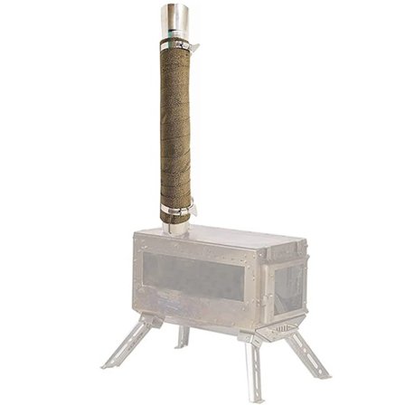 5cm * 500cm brannsikker og skåldsikker ovn rørbeskytter med beskytter for ovn rør og motorsykkel eksos varmeisolasjon pakking ovn