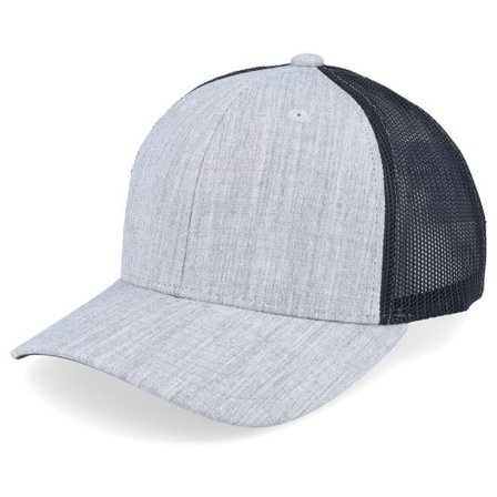 Equip - Grå trucker Keps - Kids Heather Grey/Black Trucker @ Hatstore