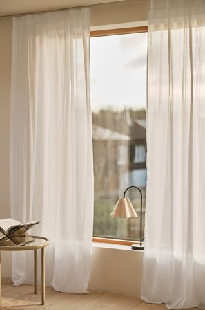 Jotex - Gardin 2-pakke Hvit - CIA - Kjøp Barnegardiner hos Jotex