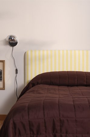 Jotex - Sengegavl 160 Cm Gul/hvit stripe - MOLTON - Kjøp Sengegavler hos Jotex