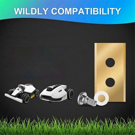 30 stk. udskiftningsblade Kompatibel med Luba & Yuka alle serier, titanium udskiftningsrobotplæneklipper