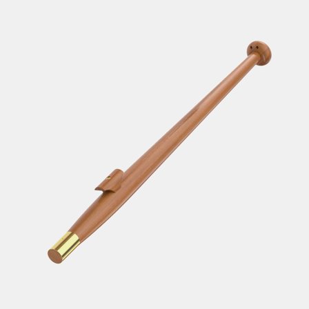 Mât de pavillon bateau Roca, teck, 75 cm, Ø25 mm