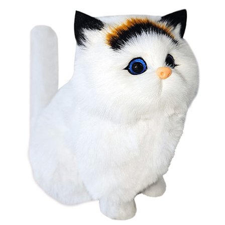 Plush leksakskatt, realistisk kattunge, perfekt present till barn och flickvänner