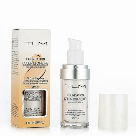 Tlm Felfri Färgskiftande Foundation Makeup Hudtonmatchande Concealer