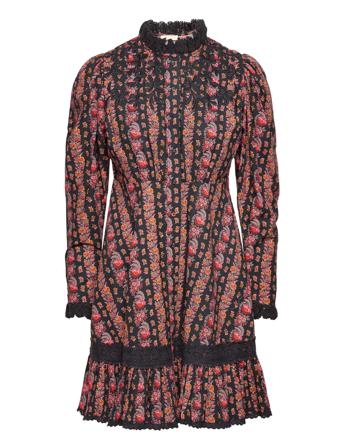 Winter Cotton Button Down Dress Dresses Cocktail Dresses Multi/mönstrad By Ti Mo