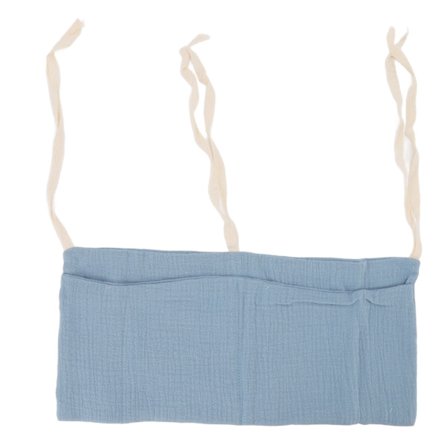 Baby Seng Opbevaring Hængepose 2 Lommer Justerbar Rem Spædbarn Sengekant Legetøjsorganisator Mørkeblå