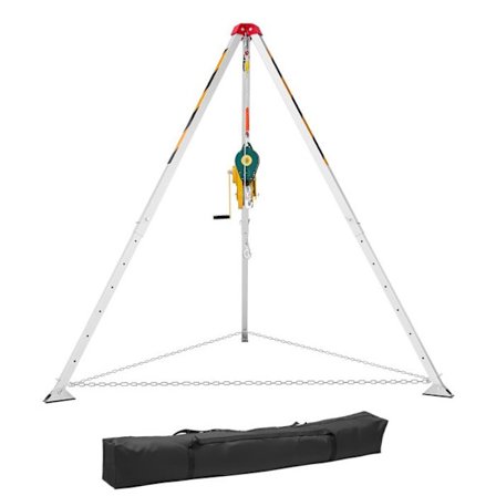 Lyftstativ med Vinsch 1179 kg-Duoku-Höjdjusterbar-30 m Kabel-Fallsäkerhet för Begränsade Utrymmen