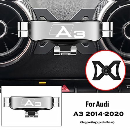 Magnetisk biltelefonholder, kompatibel med Audi A3 S3 8V 2014-2020, luftventilklemmer, monteringsstativ, tyngdekraftnavigasjonsfeste, soporte mvil 