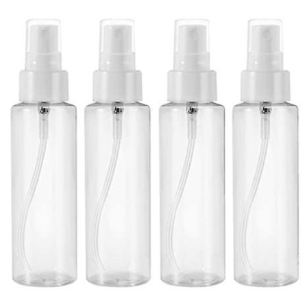 5 st 80 ml genomskinliga tomma fina dimsprayflaskor i plast 100 ml
