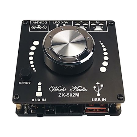 ZK-502M MINI Bluetooth-kompatibel 5.0 Effekt Audio Forstærkerkort 50WX2 Stereo AMP Amplificador Hjemmebiograf AUX USB