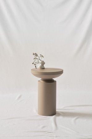 Jotex - Sidebord, Diameter 35,5 Cm Beige - LOLISE - Kjøp Sidebord & småbord hos Jotex