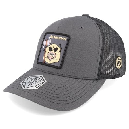 Critiql Hit - Nero trucker Cappellino - Barbarian Class 112fp Charcoal/Black Trucker @ Hatstore