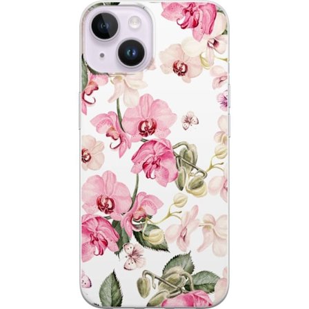 Kompatibel Mobilcover til Apple Apple iPhone 15 Plus Rosa blomster