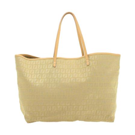 Fendi Vintage Tote Tass , Geel , Dames , Maat: ONE Size Vintage Tassen