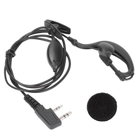Baofeng TK Interface 2-vejs Radio Headset med Klips til BF 888S UV 5R