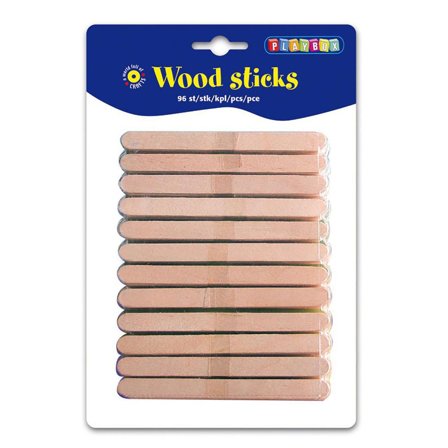 PLAYBOX Träpinnar 96/fp - Lyreco - Skola och förskola - Hobbymaterial - Pyssel - Trä