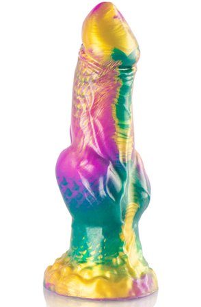 Iris Dildo With Rainbow Testicles Of Pleasure 22,5 cm - Woome.pl