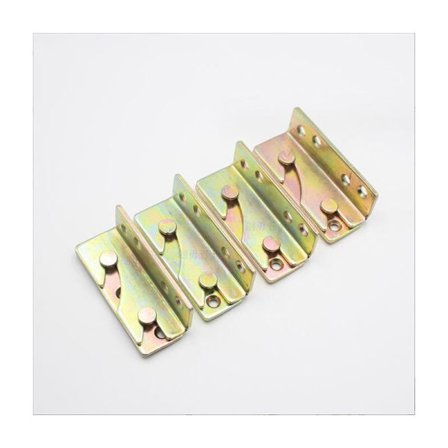 Set med 4 sängskenor, sängrambeslag, set med 4 trä sängfästen, sängräckestillbehör, tung