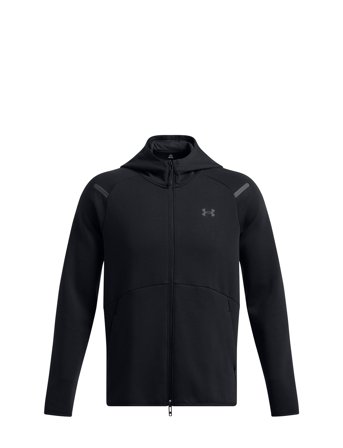 Ua Unstoppable Flc Fz Hd Eu Sport Men Sport Clothing Sport Sweat-shirts & Hoodies Sport Hoodies Black Under Armour
