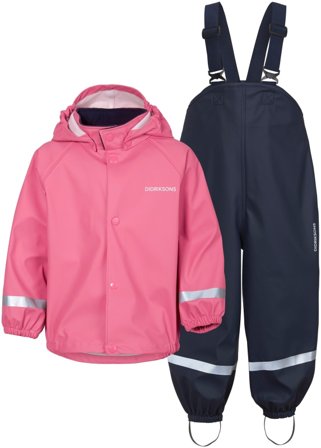 Didriksons Slaskeman Kids' Set 6 Children rainwear sets Pink 100