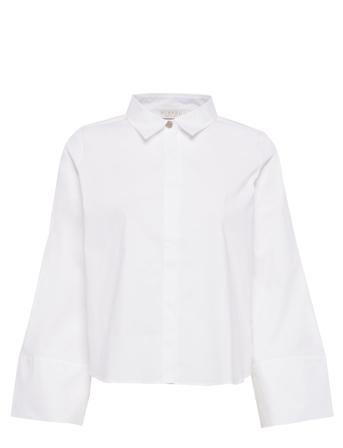 Alva Shirt Langærmet Skjorte Hvid BUSNEL