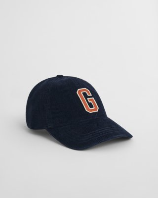 GANT - G Badge Corduroy Caps til herre evening blue