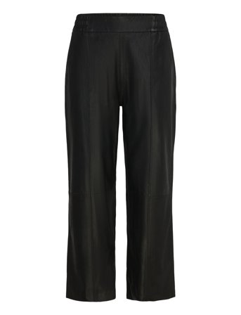 Sallydep Hw Pants 7/8 Length Straight Leg Black DEPECHE