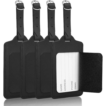 Bagageetiketter, 4 st Resväska ID-etiketter, Handväska Etiketter, Bagage Resväska Etiketter, för att förhindra för, A