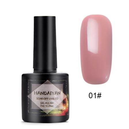 7ML Kiiltävä LED UV/LED Kynsilakan Poistettava Geelivärilakka Kynsikoristelu 1#