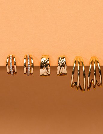 Marmara Sterling Goldplated Earrings - Pink - ONE SIZE