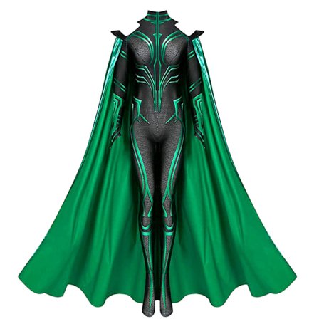 Iminfit Thor: Ragnarok Cosplay Outfit Hela Kostym Jumpsuits Halloween Klä Upp