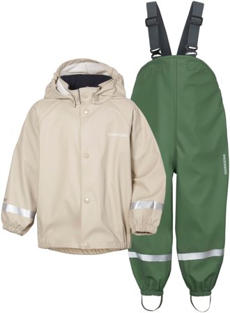 Didriksons Slaskeman Kids' Set 6 Children rainwear sets Beige 100