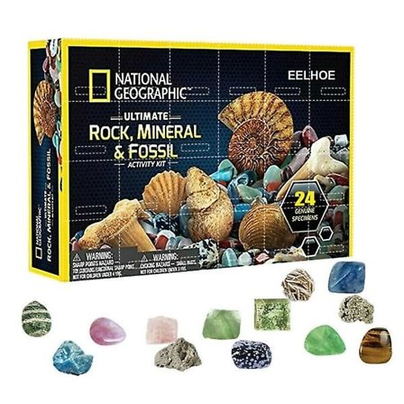 Julegave-Adventskalender med blinde bokser med malm, 2024