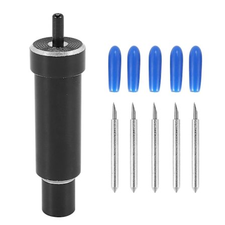 Erstatningsblad med dypt kutt + hus Deep-point Deepcut-blad for Cricut Maker Explore, Air og Air 2