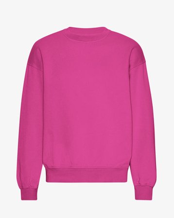 Organic Oversized Crew - Magenta Blaze - Male - S