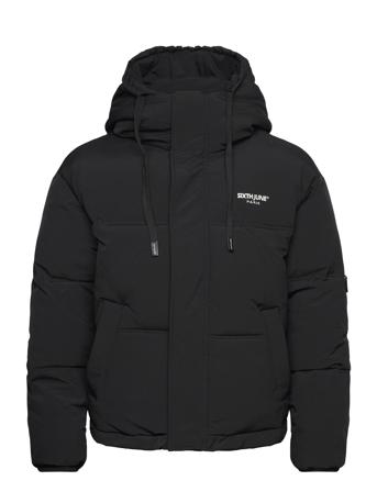 O/S Big Rope Detail Downjacket SIXTH JUNE Black