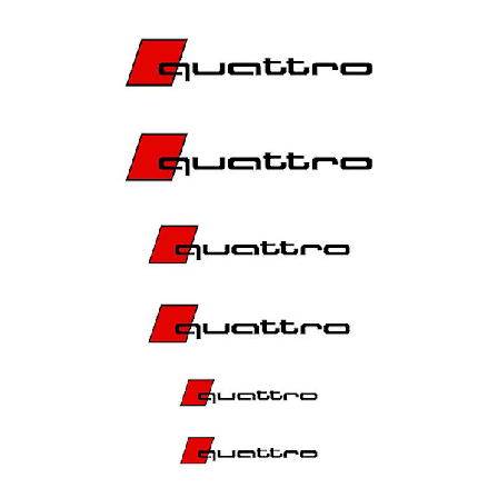 6 stk./sett Bil Styling Bremsekaliper Deksel Dekorative Dekaler Klistremerke For A3 A4 A5 A6 Q3 Q5 Q7 Rs3 Rs4 Rs5 Rs6 Rs7 Sport