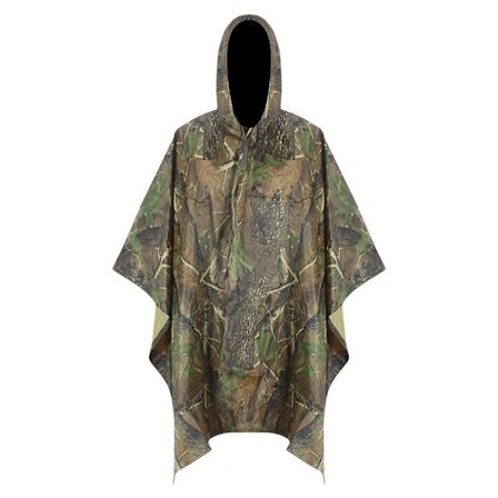 Regnrock Multifunktionell Poncho Camouflage Vattentät Ryggsäck Maple Camouflage