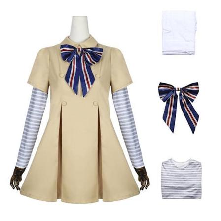 Barn & Vuxna M3GAN Klänning Kostym Set Megan Cosplay Festkläder Finfina Kläder Kids (6-7Y) / 130 CM