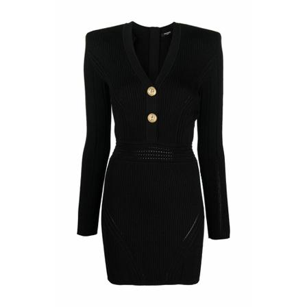 Balmain, Short Dresses Czarny, Kobieta, Rozmiar: M