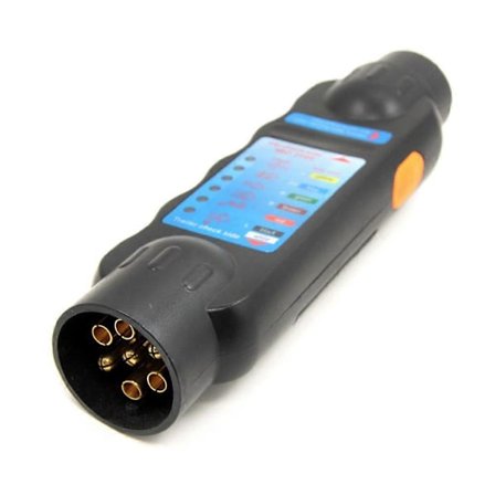 tilhengerpluggtester, 7-veis tilhengerpluggtester, 7-veis pluggtester, 7-pins tilhengertester, tilhengertest