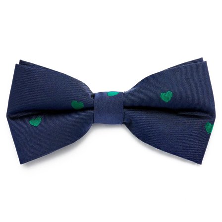 Nœud papillon bleu marine pré-noué à motif de coeurs pour hommes - Noeuds papillon pré-noués - pour Hommes - Trendhim