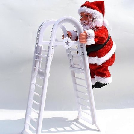 Dukker Jule Elektrisk Julemand Klatrestige Julepynt Ornament No3439