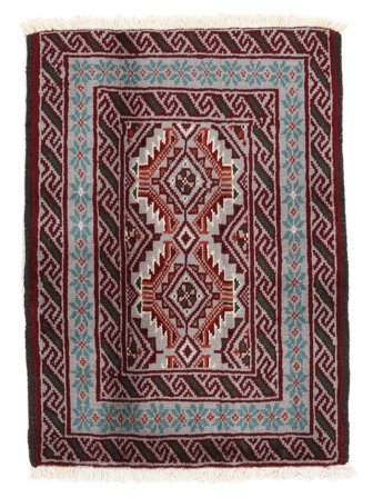 Hand Knotted Persian Baluch Rug 63X86 Black/Dark Grey